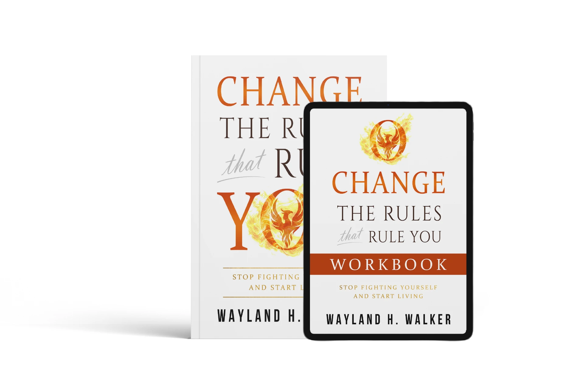 Cubierta impresa y versión digital del workbook «Change the Rules that Rule You», de Wayland H. Walker